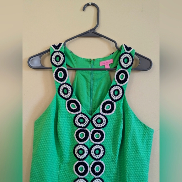 Lilly Pulitzer Trudy Shift Dress in Go Go Green, Size 8 - Picture 4 of 9